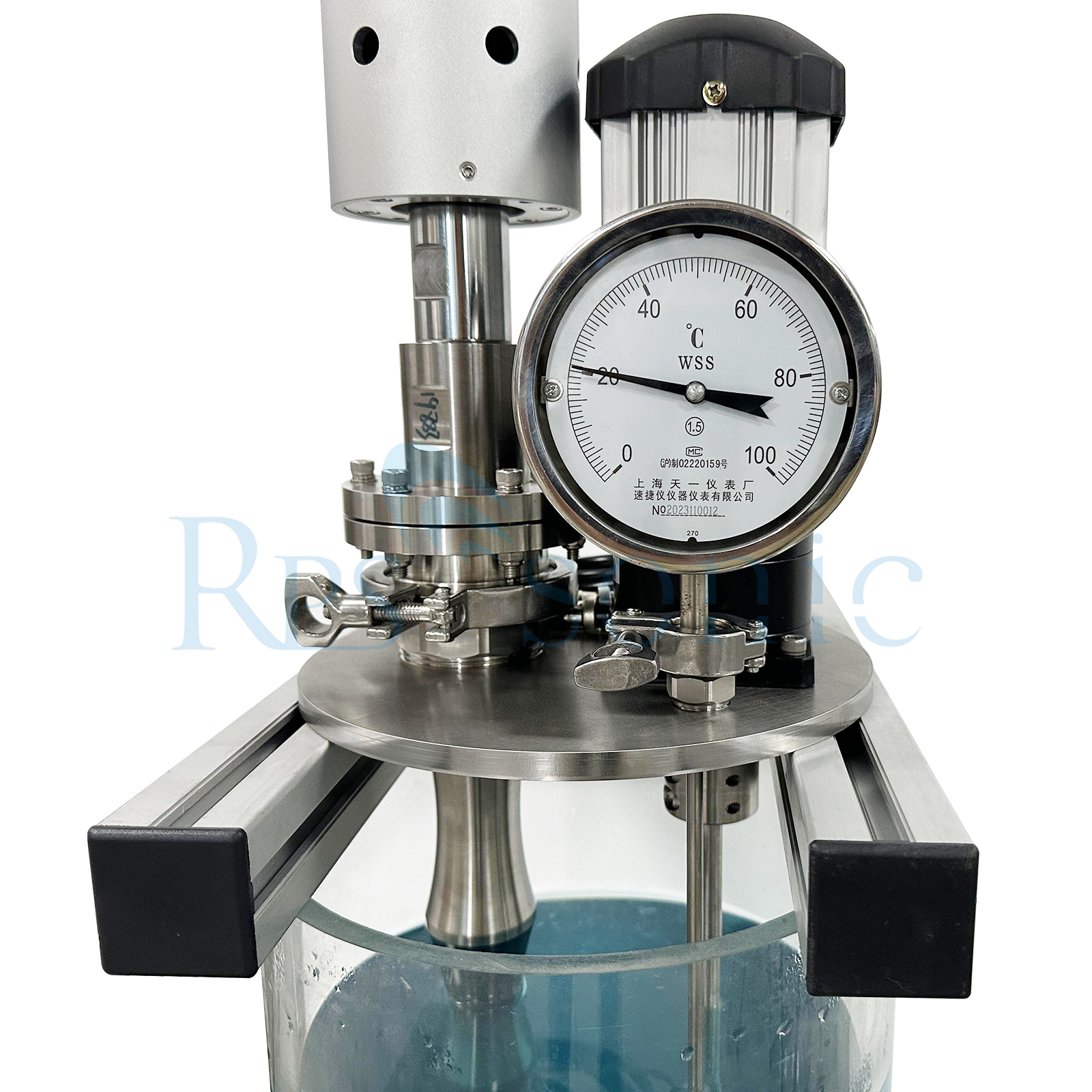 Homogeneizador ultrasónico de alta amplitud con agitación mecánica para extracción y dispersión