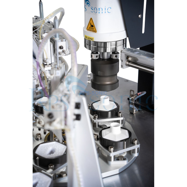 Máquina de soldadura automática con filtro de respiración de espirometría, máquina de soldadura ultrasónica para productos médicos