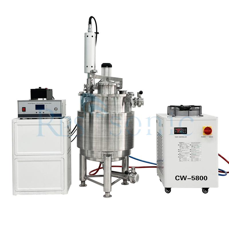 Equipo de mezcla ultrasónico industrial 50L Extractor de homogeneizador ultrasónico con tanque para extracción de hongos