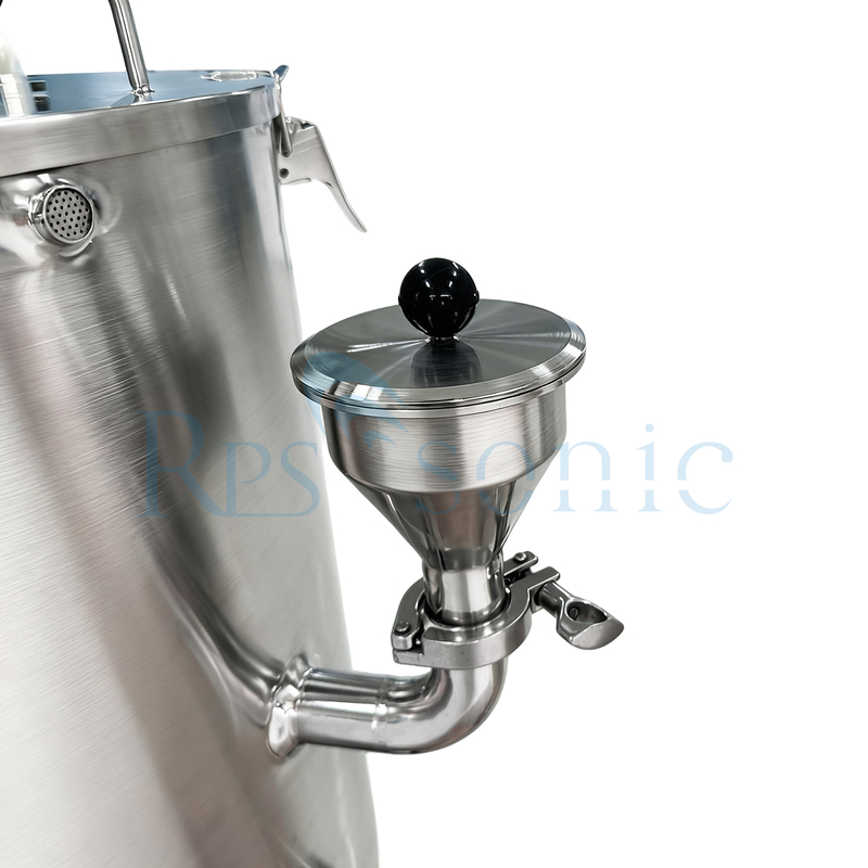 Extractor de homogeneizador ultrasónico industrial 50L con tanque de calentamiento de tres capas para la extracción de frutas