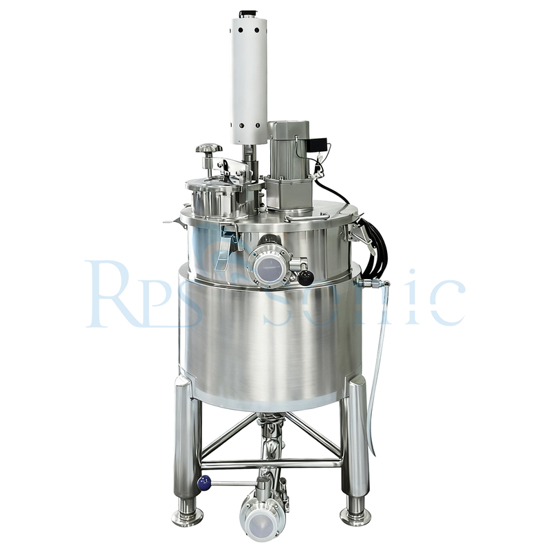 Sistema de dispersión homogeneizador ultrasónico industrial 30L para nanopartículas