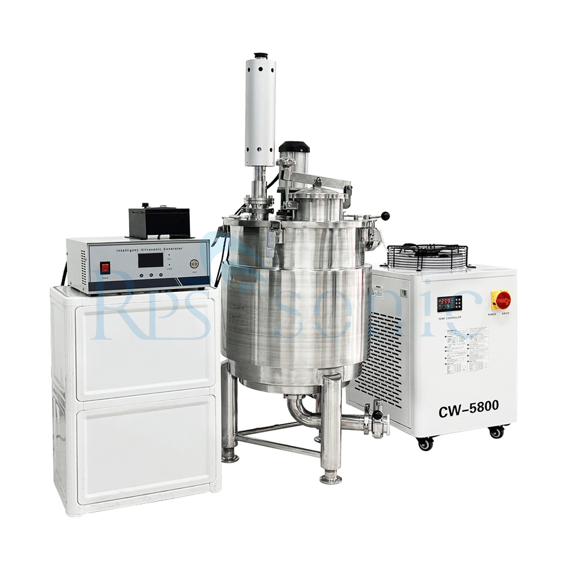 Equipo de mezcla ultrasónico industrial 50L Extractor de homogeneizador ultrasónico con tanque para extracción de hongos