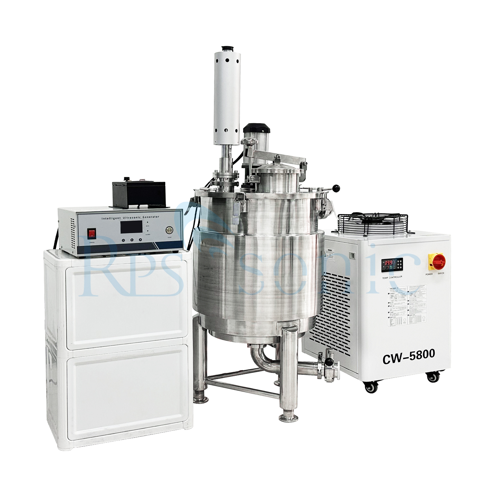 Equipo de mezcla ultrasónico industrial 50L Extractor de homogeneizador ultrasónico con tanque para extracción de hongos