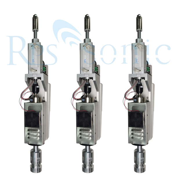 Sistema de soldadura ultrasónica de 20Khz para línea de producción de sellado de tazas y tapas de bebidas 