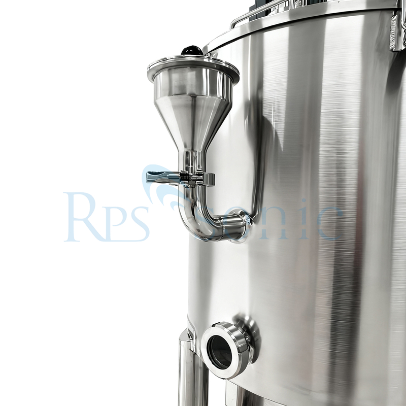 Extractor de homogeneizador ultrasónico industrial 50L con tanque de calentamiento de tres capas para la extracción de frutas