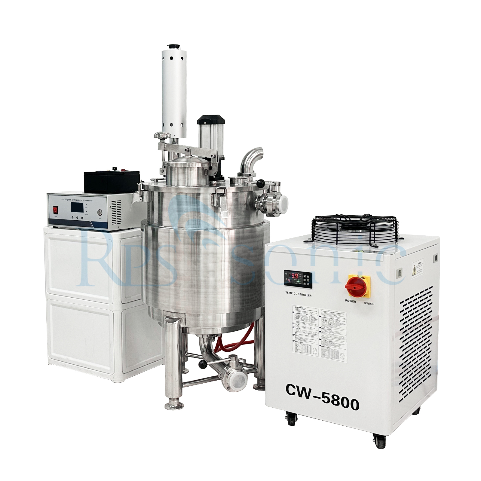 Equipo de mezcla ultrasónico industrial 50L Extractor de homogeneizador ultrasónico con tanque para extracción de hongos