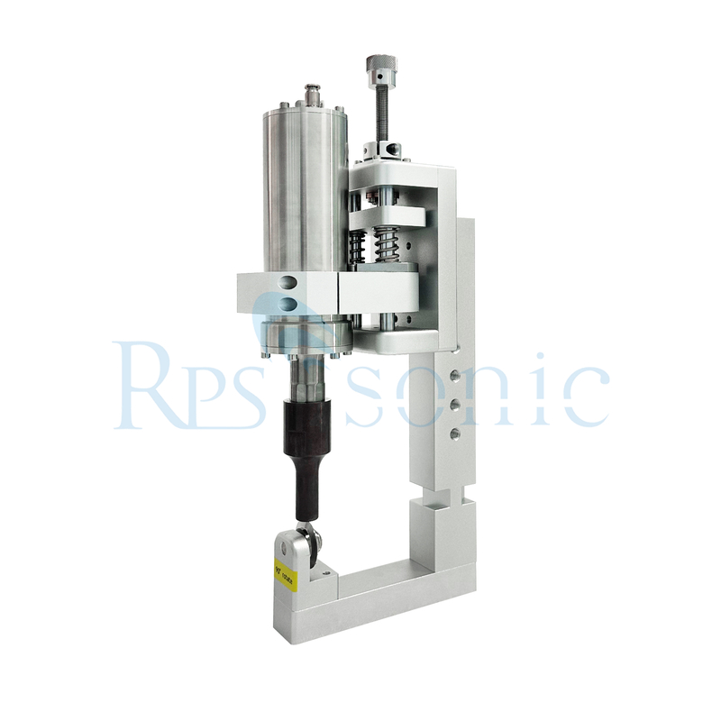 Máquina ultrasónica de sellado y corte con una máquina de pordigas de rueda de rodillo para soldadura de tela y corte
